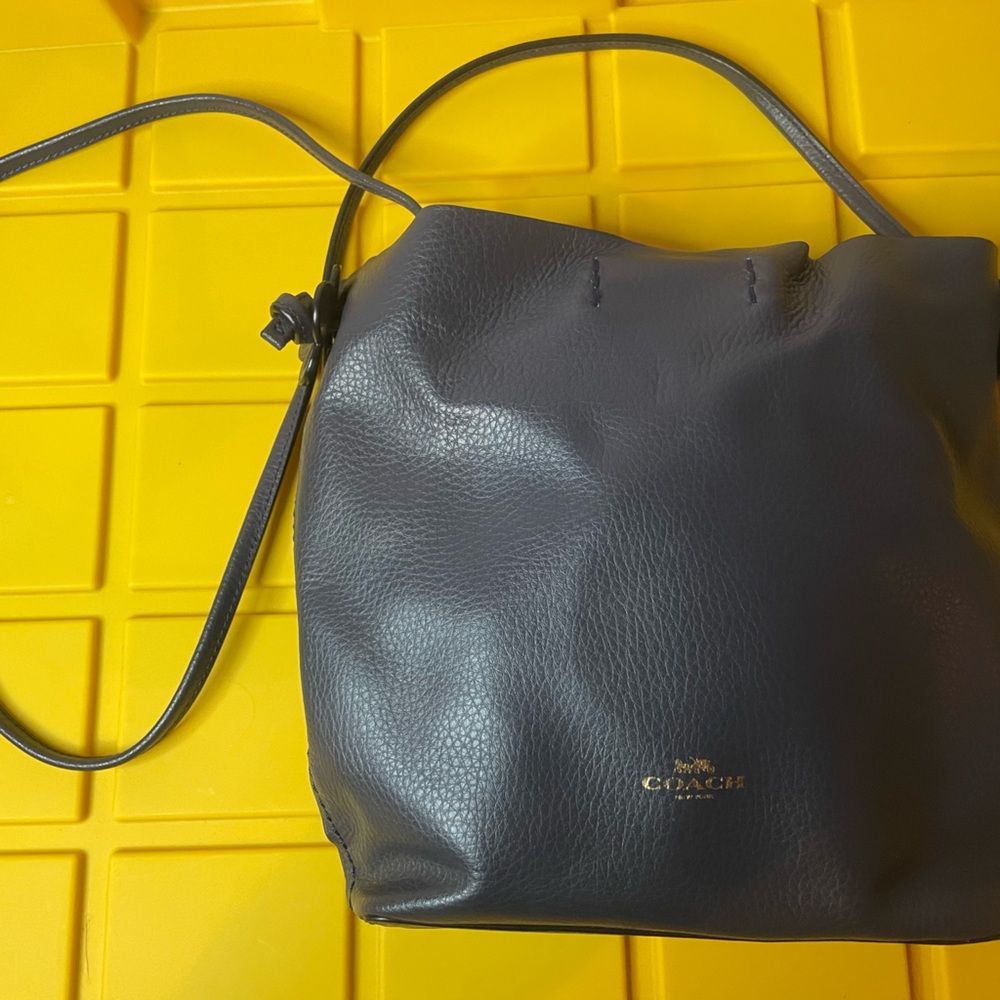Coach Black Leather Crossbody Bag